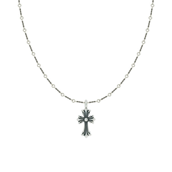 [Classic][Gothic Minimalist] 925 Sterling Silver Cross Pendant Necklace - Dark Faith Icon, Layering Jewelry for Spiritual & Daily Wear