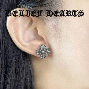 Gothic Cross Earrings in 925 Sterling Silver | Dark Elegance Jewelry for Unisex Daily Wear