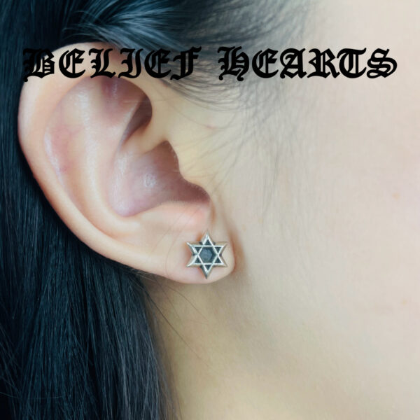 Mystic Hexagram Hand-Set Moissanite Earrings | 925 Sterling Silver Prong-Set Luxe Minimalist Jewelry - Image 3