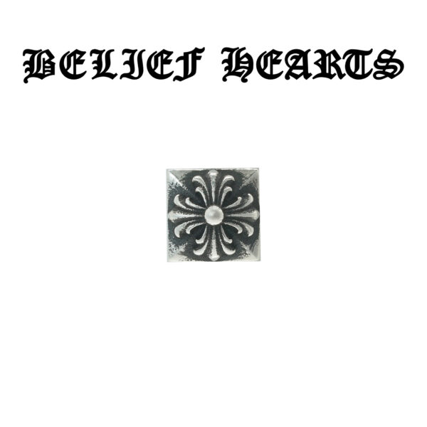Geometric Square Cross Hand-Set Moissanite Stud Earrings | 925 Sterling Silver Artisan Craftsmanship