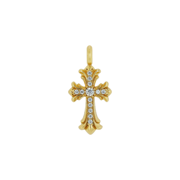 Gothic Boho Gold-Plated Pendant Necklace | Hand-Set Moissanite in 925 Silver & 22K Gold - Image 7