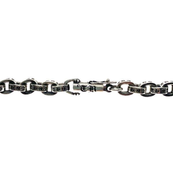 Gothic Box Chain Necklace - 925 Sterling Silver with Decorative Attachment Ring | Customizable Pendant Jewelry for Dark Aesthetic - Image 2