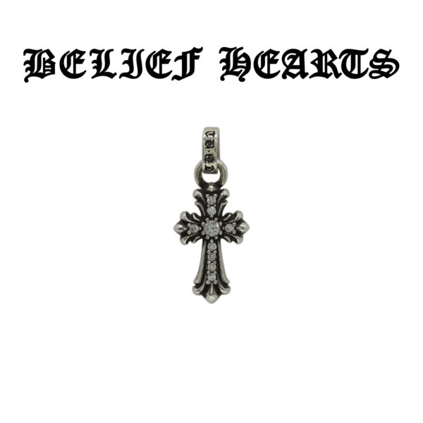 Hand-Set Mini Gothic Cross Earrings | Moissanite Faith-Inspired Jewelry with Vintage Detailing 925 Sterling Silver - Image 5