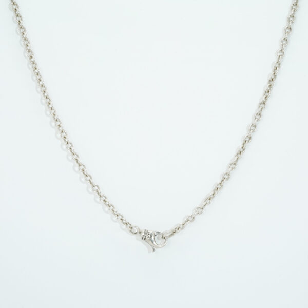 Adjustable 925 Silver Chain | Minimalist Unisex Necklace for Custom Charms & Layered Styling - Image 4