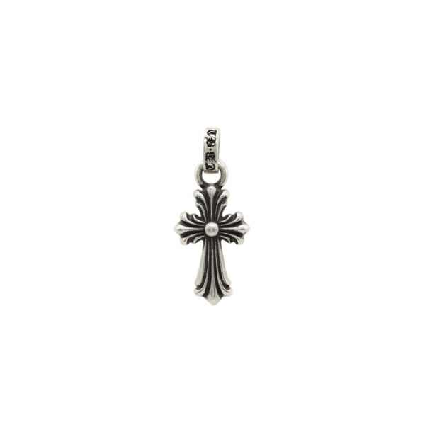 Gothic Moissanite Cross Necklace - Hand-Set Mini Pendant in 925 Sterling Silver - Image 5