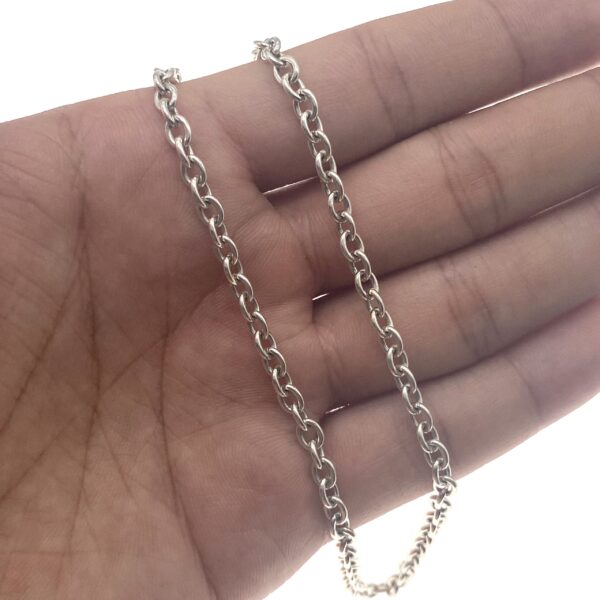 Adjustable 925 Silver Chain | Minimalist Unisex Necklace for Custom Charms & Layered Styling - Image 5